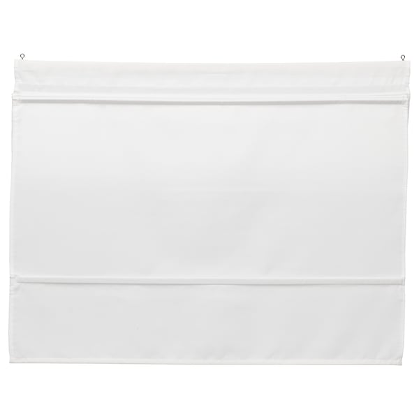 RINGBLOMMA Roman blind, white, 80x160 cm