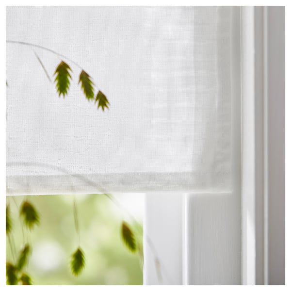 RINGBLOMMA - RINGBLOMMA Roman blind, white, 60x160 cm