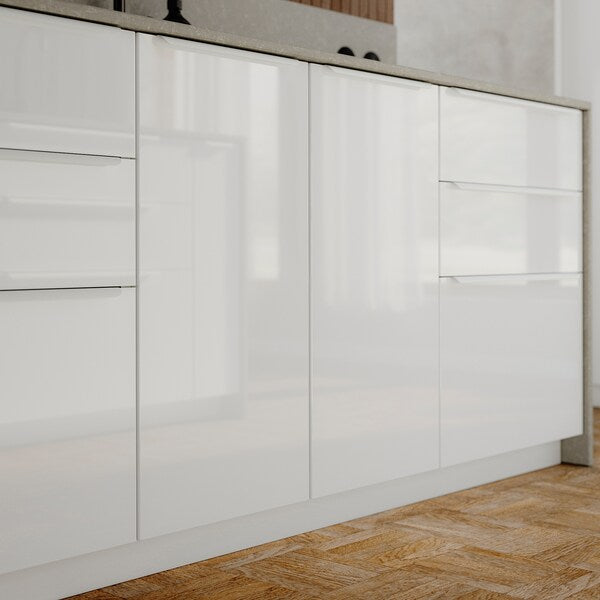 RINGHULT - Door, high-gloss white, 40x80 cm