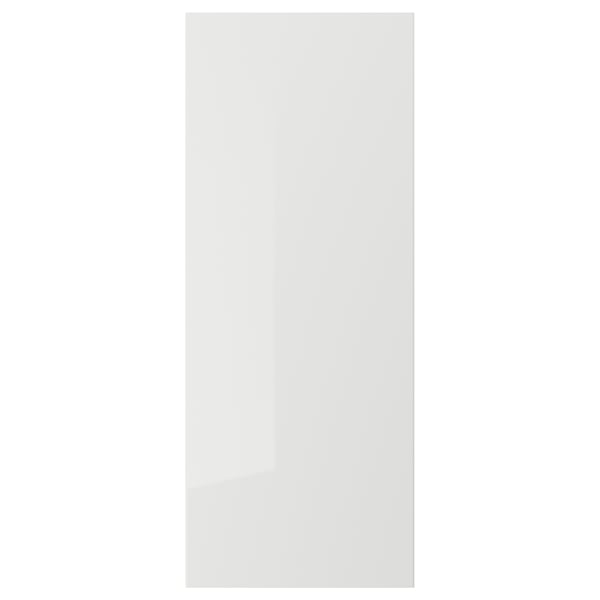 RINGHULT - RINGHULT Door, high-gloss light grey, 40x100 cm