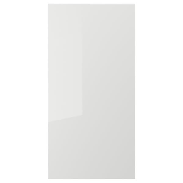 RINGHULT door, high-gloss light grey, 60x120 cm