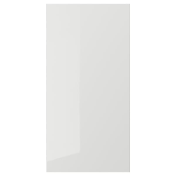 RINGHULT door, high-gloss light grey, 40x80 cm