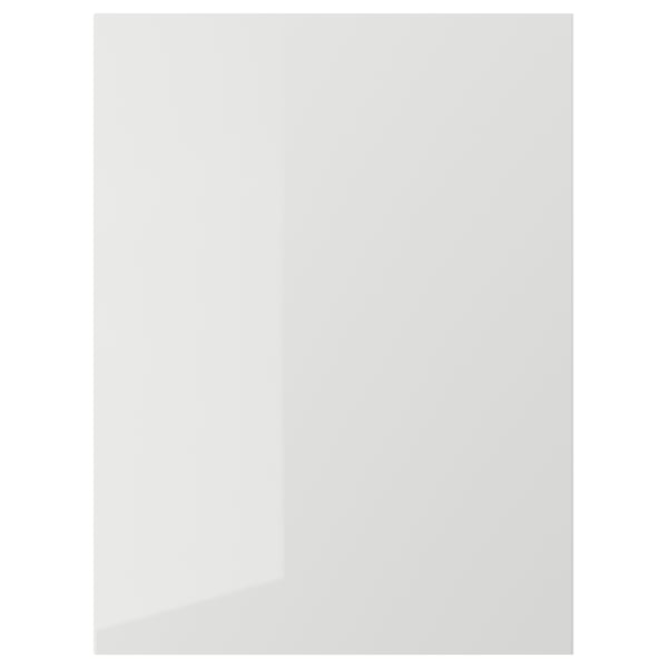 RINGHULT door, high-gloss light grey, 60x80 cm