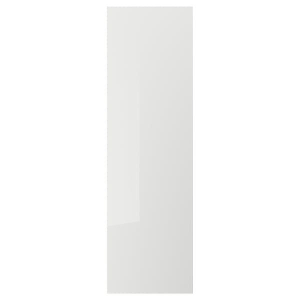 RINGHULT door, high-gloss light grey, 60x200 cm