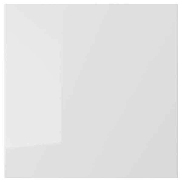 RINGHULT - RINGHULT Door, high-gloss light grey, 40x40 cm