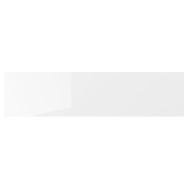 RINGHULT drawer front, high-gloss white, 80x20 cm