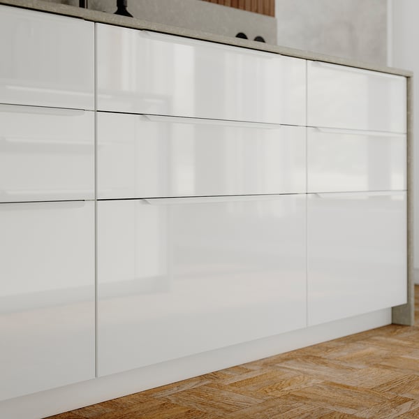 RINGHULT drawer front, high-gloss white, 60x40 cm