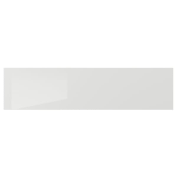 RINGHULT drawer front, high-gloss light grey, 80x20 cm