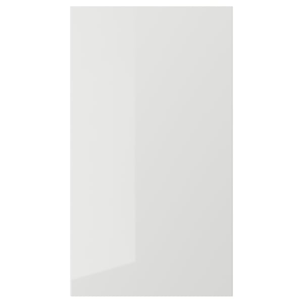 RINGHULT front for dishwasher, high-gloss light grey, 45x80 cm