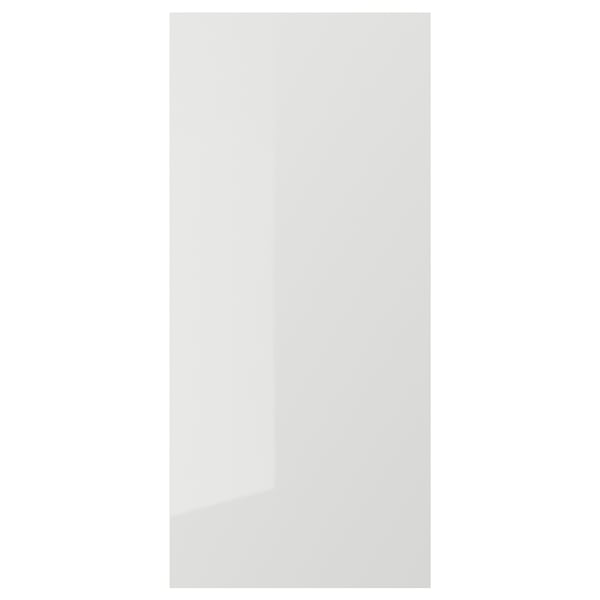 RINGHULT cover panel, high-gloss light grey, 39x86 cm