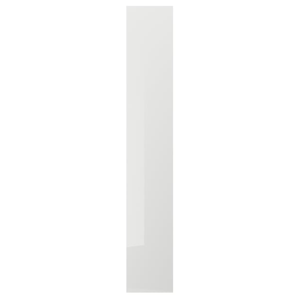 RINGHULT cover panel, high-gloss light grey, 39x240 cm