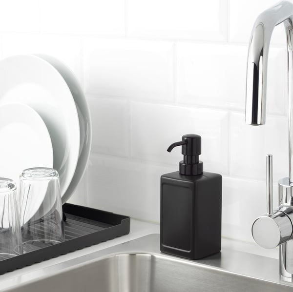 RINNIG soap dispenser, grey