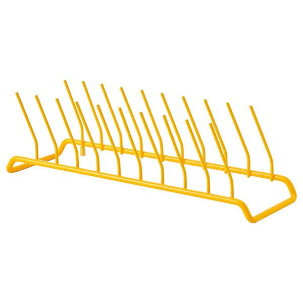RINNIG plate holder, yellow, 28x9 cm