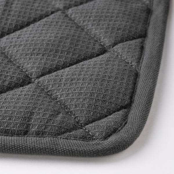 RINNIG pot holder, grey, 21x21 cm, 2 pack