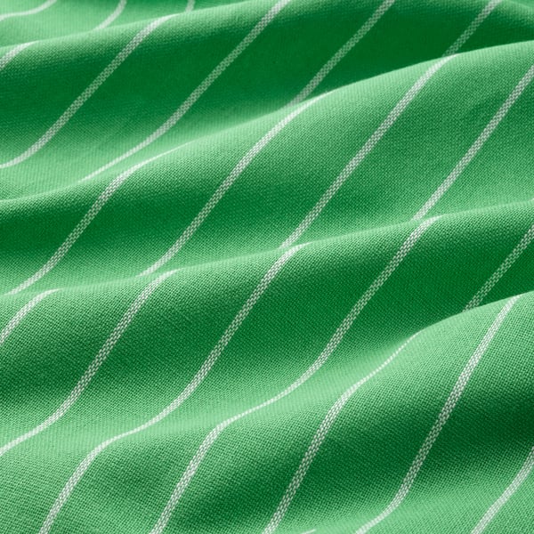 RINNIG tea towel, green/blue striped, 45x60 cm, 4 pack