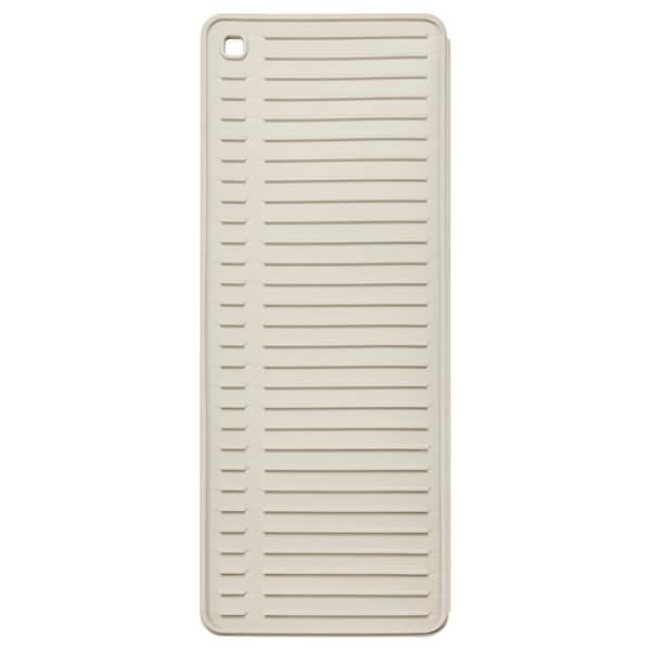 RINNIG dish drying mat, beige, 51x42 cm