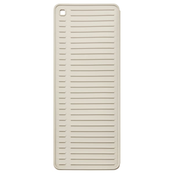 RINNIG dish drying mat, beige, 51x42 cm