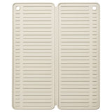 RINNIG dish drying mat, beige, 51x42 cm