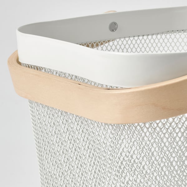 RISATORP basket, white, 25x26x18 cm