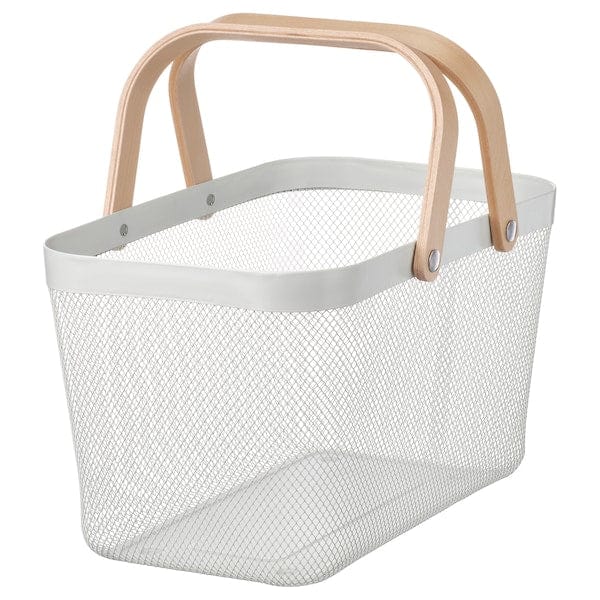 Ikea RISATORP - Basket, white, 27x42x23 cm