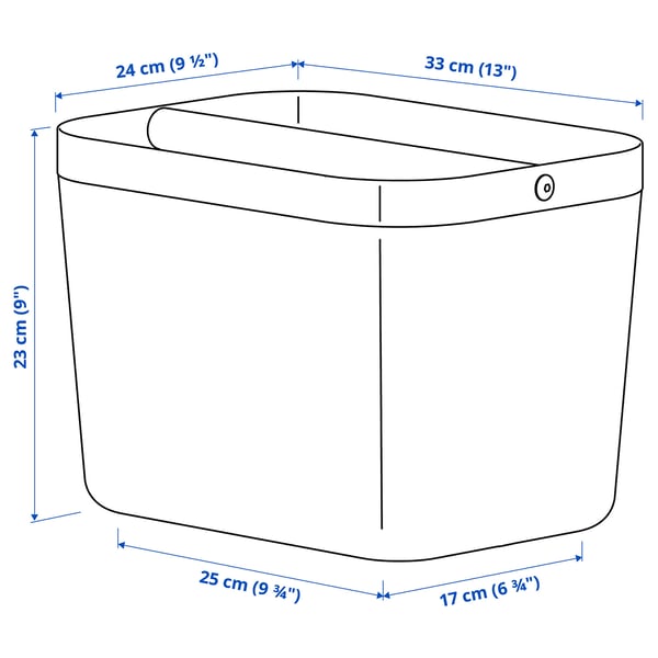 RISATORP - RISATORP Basket with compartments, white, 33x24x23 cm