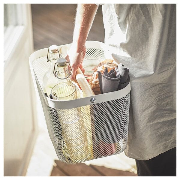 Ikea RISATORP - Basket with compartments, white, 33x24x23 cm