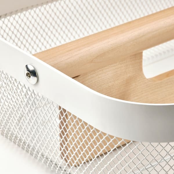 Ikea RISATORP - Basket with compartments, white, 33x24x11 cm