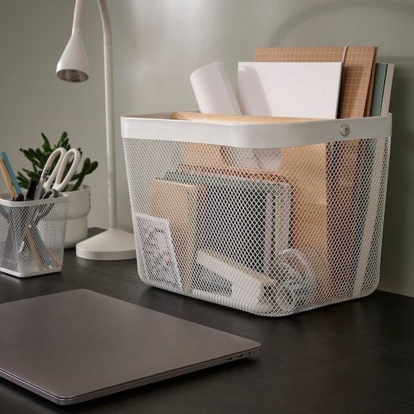 Ikea RISATORP - Basket with compartments, white, 33x24x23 cm