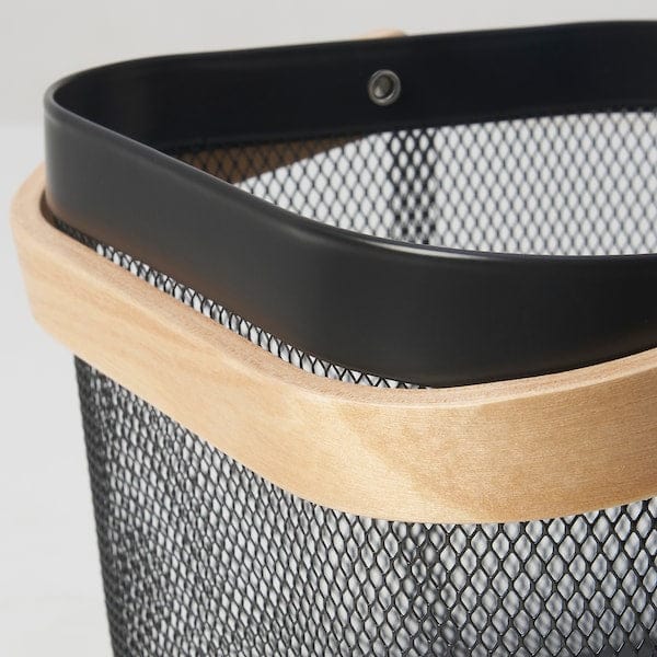 Ikea RISATORP - Basket, dark grey, 25x26x18 cm