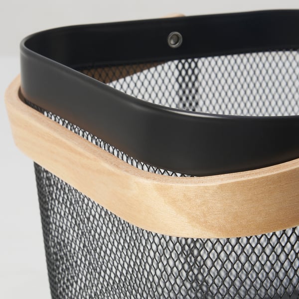 RISATORP - RISATORP Basket, dark grey, 25x26x18 cm