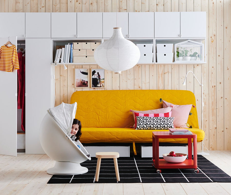 RISBYN / HAVSDJUP pendant lamp, onion shape/white, 57 cm