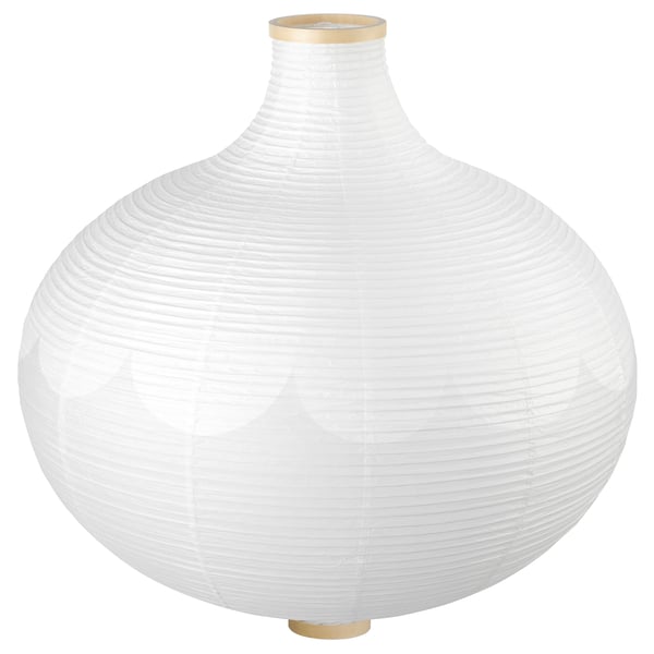 RISBYN pendant lamp shade, onion shape/white, 57 cm