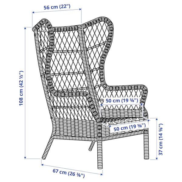 RISHOLMEN - Indoor/outdoor armchair ,