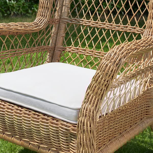 RISHOLMEN - Indoor/outdoor armchair, Järpön/Duvholmen white ,