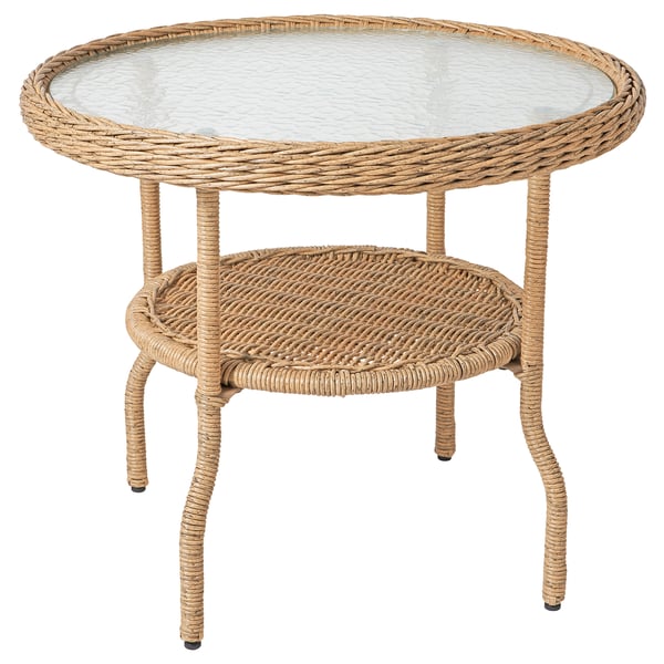 RISHOLMEN coffee table, outdoor, brown, 74 cm