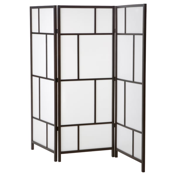 RISÖR room divider, white/black, 216x185 cm
