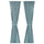 RITVA curtains with tie-backs, 1 pair, grey-blue/with heading tape, 145x300 cm