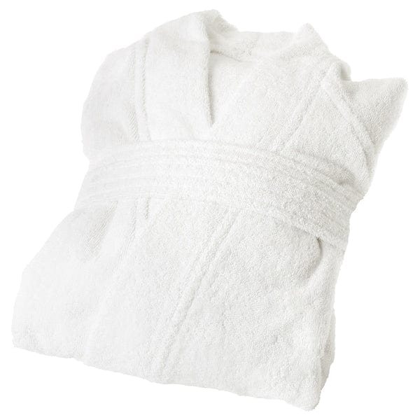 Ikea ROCKÅN - Bath robe, white, S/M