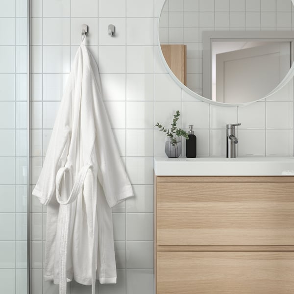 ROCKÅN - ROCKÅN Bath robe, white, S/M