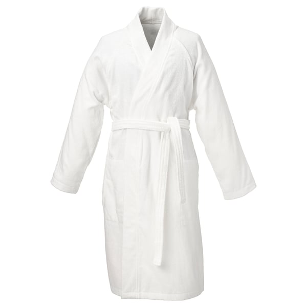 ROCKÅN - ROCKÅN Bath robe, white, S/M