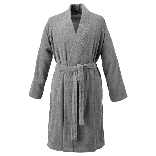 ROCKÅN - ROCKÅN Bath robe, grey, S/M