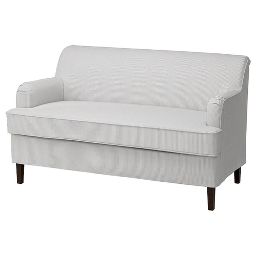 ROCKSJÖN - 2-seater sofa, Klovsta grey/white