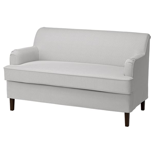 ROCKSJÖN 2-seat sofa, Klovsta grey/white, 142x80x77 cm