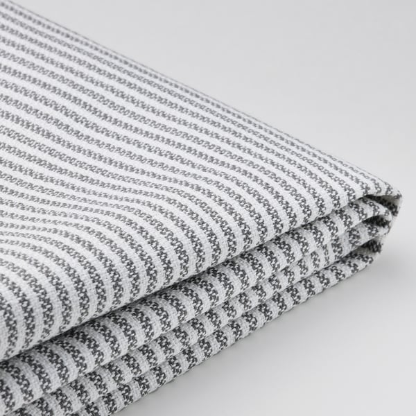 ROCKSJÖN - 2-seater sofa slipcover, Klovsta gray/white