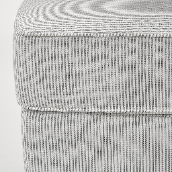 Ikea ROCKSJÖN - Footstool, Klovsta grey/white