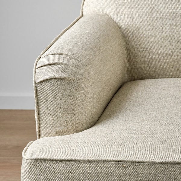 Ikea ROCKSJÖN - Armchair, Kilanda light beige