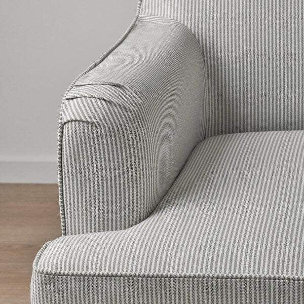 ROCKSJÖN - Armchair, Klovsta grey/white