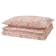 RODGERSIA duvet cover and pillowcase, pink/white, 150x200/50x80 cm