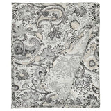 RODGERSIA flat sheet, grey/white, 150x260 cm