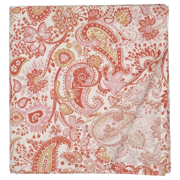 RODGERSIA - Flat sheet, pink/white, 240x260 cm